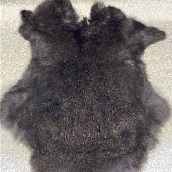 Vintage Rabbit Fur Pelt with Grey Fur (19 in) - Picture 1 of 4